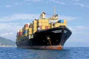 Cargo ship freight containers